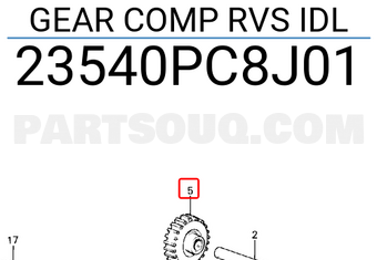 Honda 23540PC8J01 GEAR COMP RVS IDL