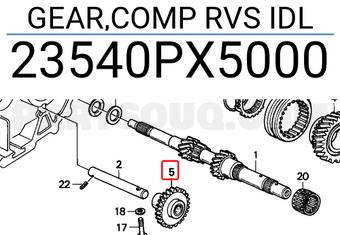 Honda 23540PX5000 GEAR,COMP RVS IDL
