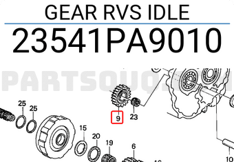 Honda 23541PA9010 GEAR RVS IDLE