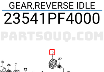 Honda 23541PF4000 GEAR,REVERSE IDLE