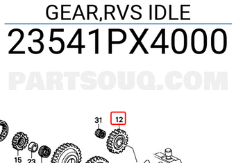 Honda 23541PX4000 GEAR,RVS IDLE