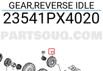Honda 23541PX4020 GEAR,REVERSE IDLE