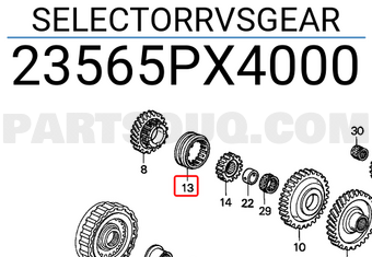 Honda 23565PX4000 SELECTORRVSGEAR