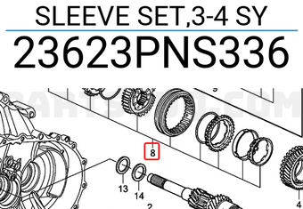 Honda 23623PNS336 SLEEVE SET,3-4 SY