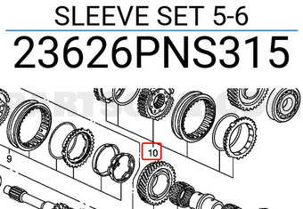 Honda 23626PNS315 SLEEVE SET 5-6