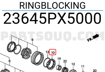 Honda 23645PX5000 RINGBLOCKING