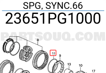 Honda 23651PG1000 SPG, SYNC.66