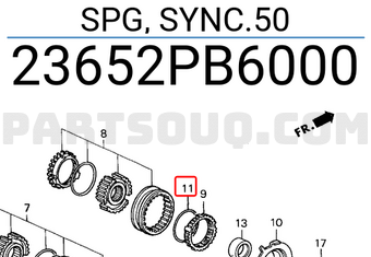 Honda 23652PB6000 SPG, SYNC.50