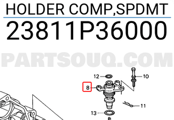 Honda 23811P36000 HOLDER COMP,SPDMT