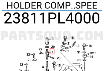 Honda 23811PL4000 HOLDER COMP.,SPEE