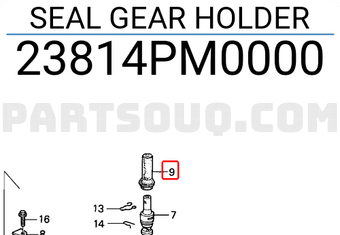 Honda 23814PM0000 SEAL GEAR HOLDER
