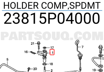 Honda 23815P04000 HOLDER COMP,SPDMT