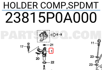 Honda 23815P0A000 HOLDER COMP,SPDMT