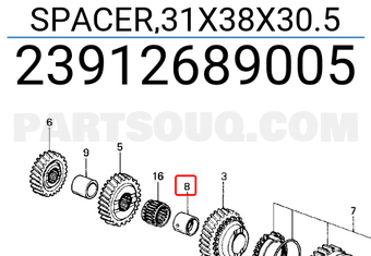 Honda 23912689005 SPACER,31X38X30.5