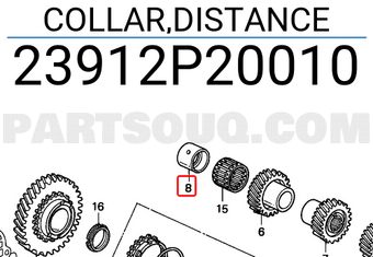 Honda 23912P20010 COLLAR,DISTANCE