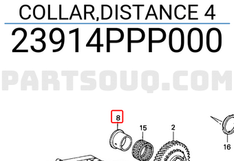 Honda 23914PPP000 COLLAR,DISTANCE 4