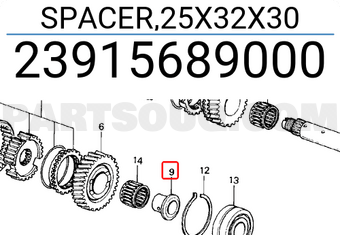 Honda 23915689000 SPACER,25X32X30