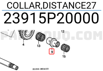 Honda 23915P20000 COLLAR,DISTANCE27
