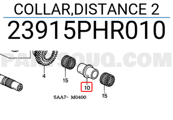 Honda 23915PHR010 COLLAR,DISTANCE 2
