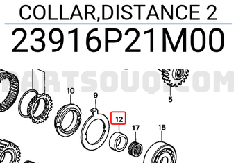 Honda 23916P21M00 COLLAR,DISTANCE 2