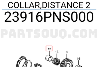 Honda 23916PNS000 COLLAR,DISTANCE 2