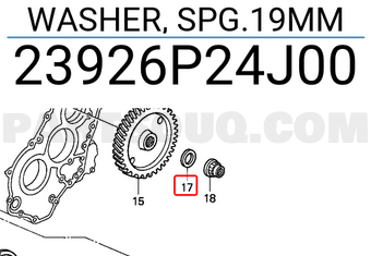 Honda 23926P24J00 WASHER, SPG.19MM
