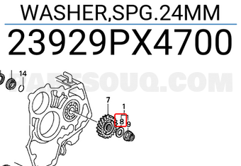 Honda 23929PX4700 WASHER,SPG.24MM