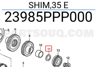 Honda 23985PPP000 SHIM,35 E
