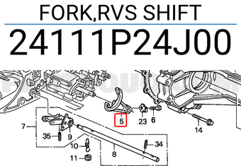 Honda 24111P24J00 FORK,RVS SHIFT