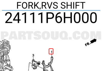 Honda 24111P6H000 FORK,RVS SHIFT