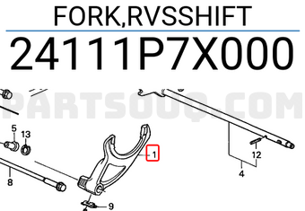 Honda 24111P7X000 FORK,RVSSHIFT