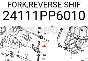 Honda 24111PP6010 FORK,REVERSE SHIF