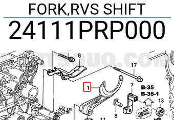 Honda 24111PRP000 FORK,RVS SHIFT