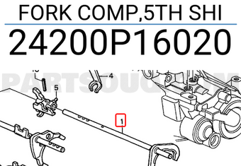 Honda 24200P16020 FORK COMP,5TH SHI