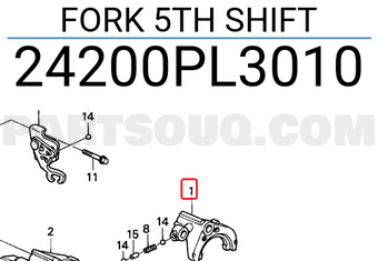 Honda 24200PL3010 FORK 5TH SHIFT