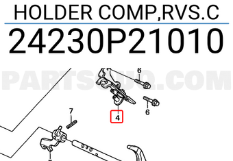 Honda 24230P21010 HOLDER COMP,RVS.C