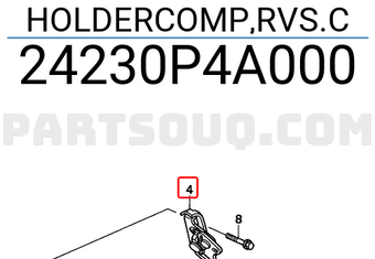 Honda 24230P4A000 HOLDERCOMP,RVS.C
