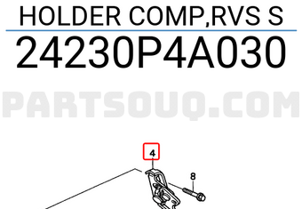 Honda 24230P4A030 HOLDER COMP,RVS S