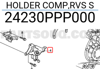 Honda 24230PPP000 HOLDER COMP,RVS S