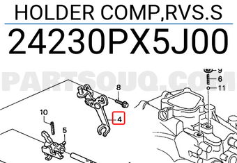 Honda 24230PX5J00 HOLDER COMP,RVS.S