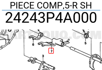Honda 24243P4A000 PIECE COMP,5-R SH