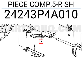 Honda 24243P4A010 PIECE COMP,5-R SH