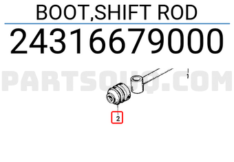 Honda 24316679000 BOOT,SHIFT ROD