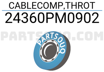 Honda 24360PM0902 CABLECOMP,THROT