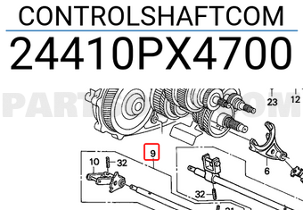 Honda 24410PX4700 CONTROLSHAFTCOM
