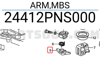 Honda 24412PNS000 ARM,MBS