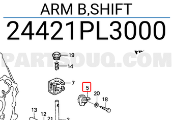 Honda 24421PL3000 ARM B,SHIFT