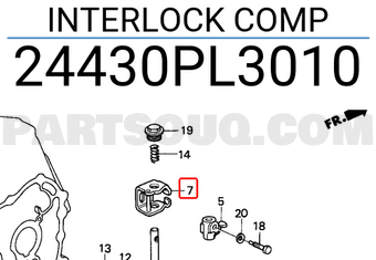 Honda 24430PL3010 INTERLOCK COMP