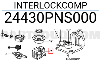 Honda 24430PNS000 INTERLOCKCOMP