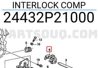 Honda 24432P21000 INTERLOCK COMP